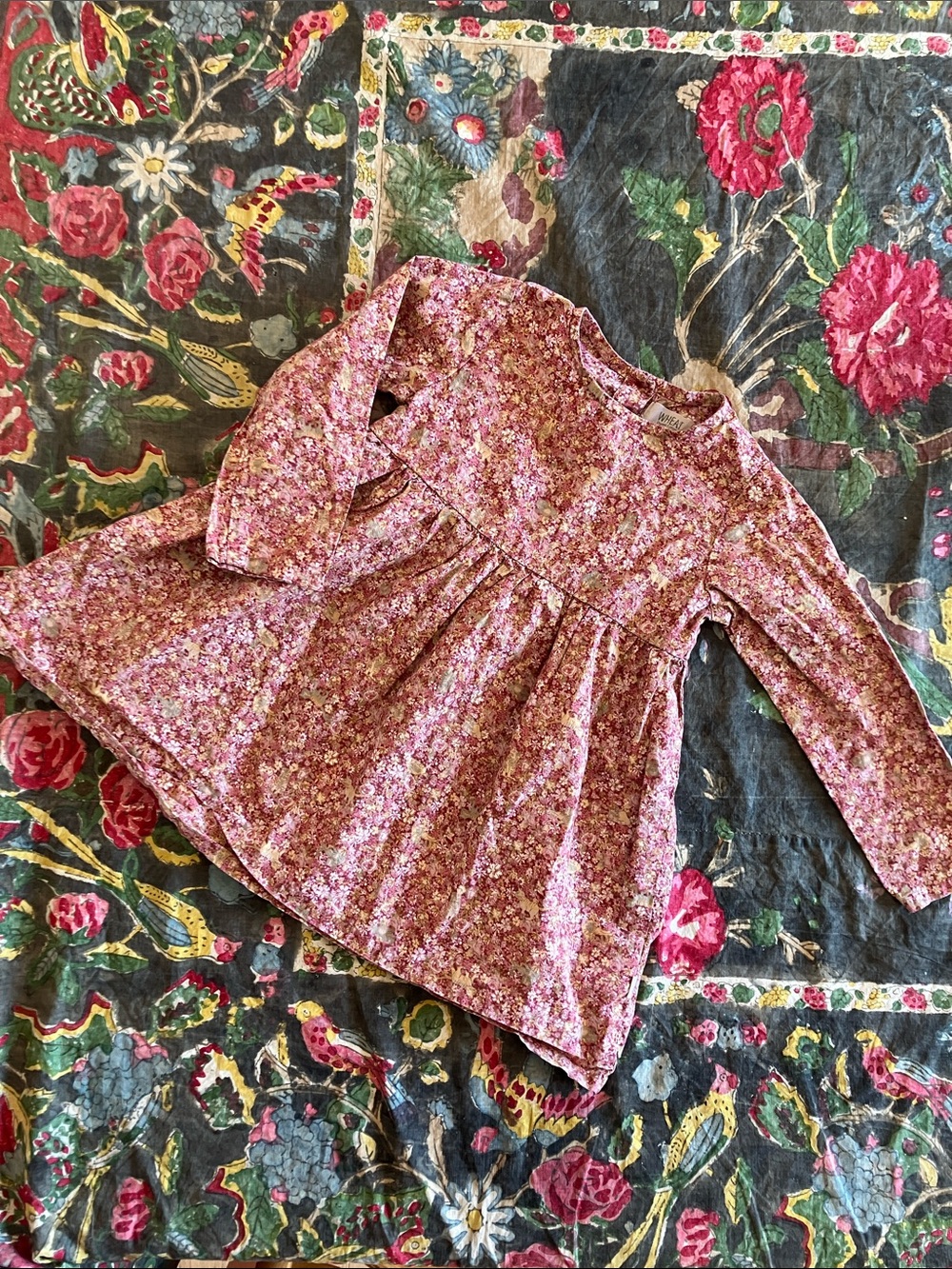 Wheat Organic Cotton Floral Kitten Dress
